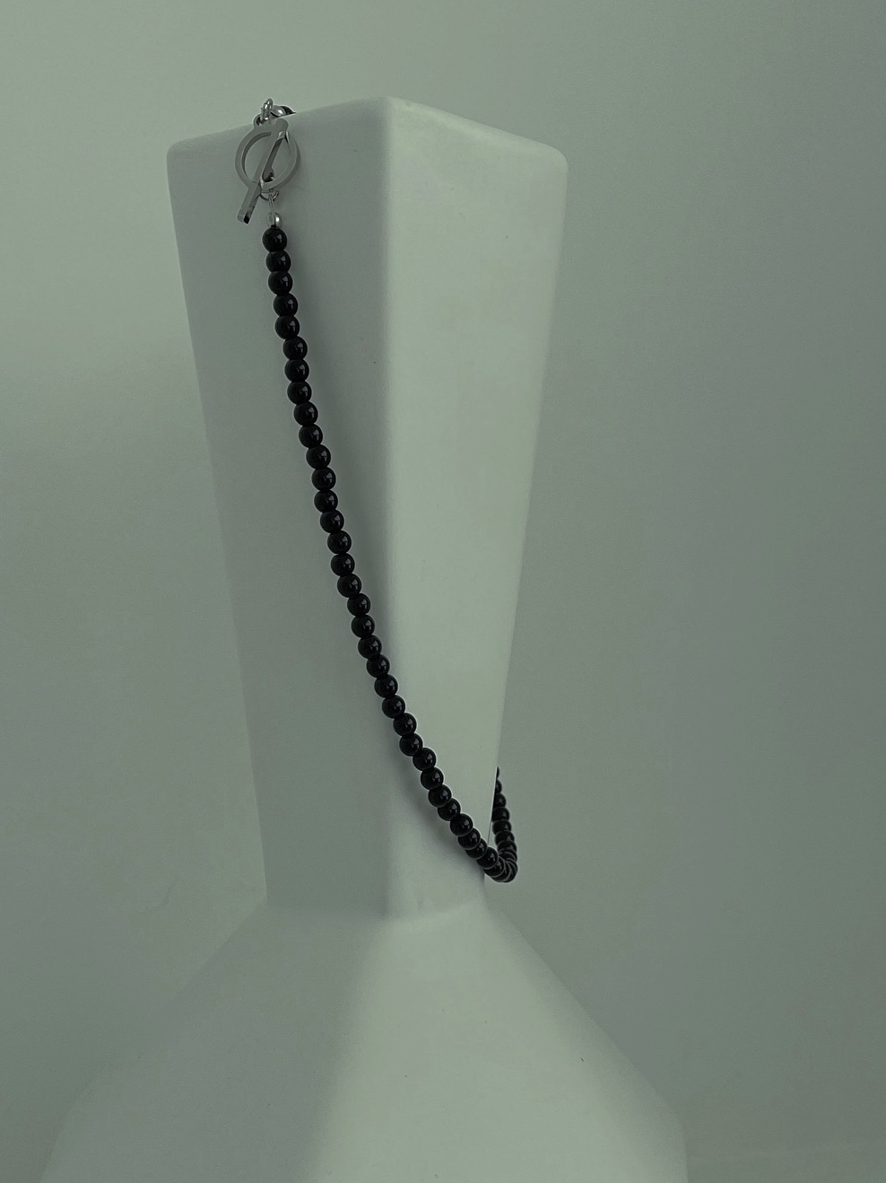 [MAKH] 블랙 링 necklace